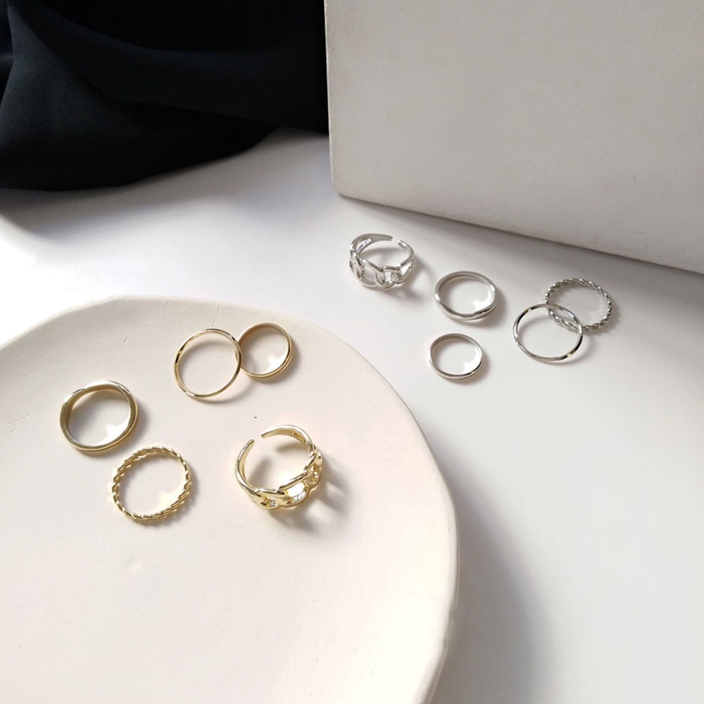 Set 5 Nhẫn Đeo Khớp Ngón Tay Thời Trang Cho Nữ
