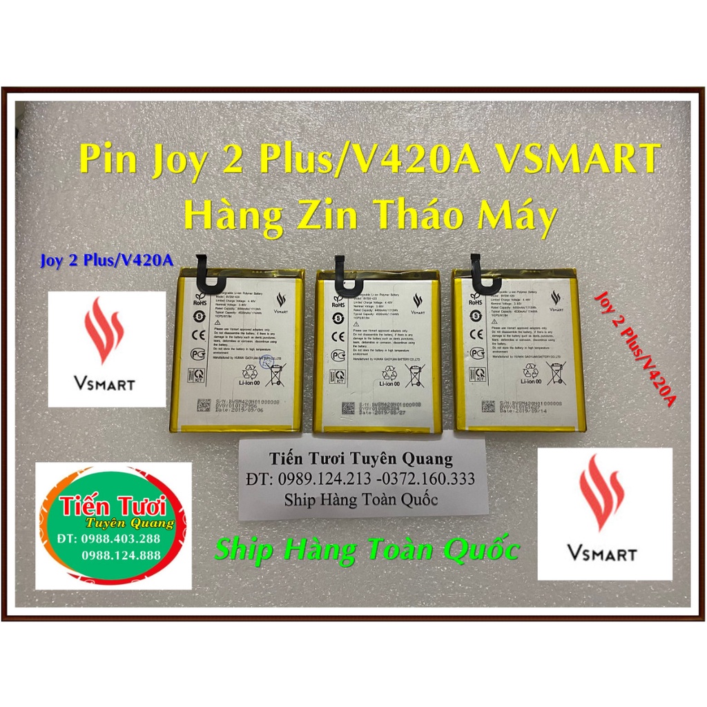 Pin V420A Joy 2 Plus VSMART zin Tháo Máy