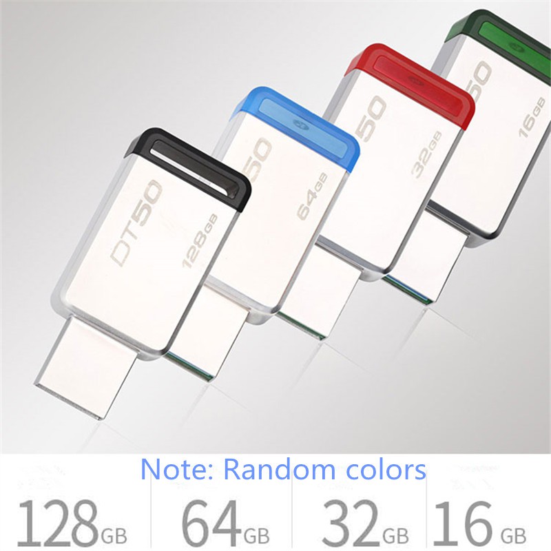 Thiết bị USB ổ cứng Kingston (DT50/32GBFR) Metal USB 16GB 32GB 64GB 128GB USB 3.0 | BigBuy360 - bigbuy360.vn