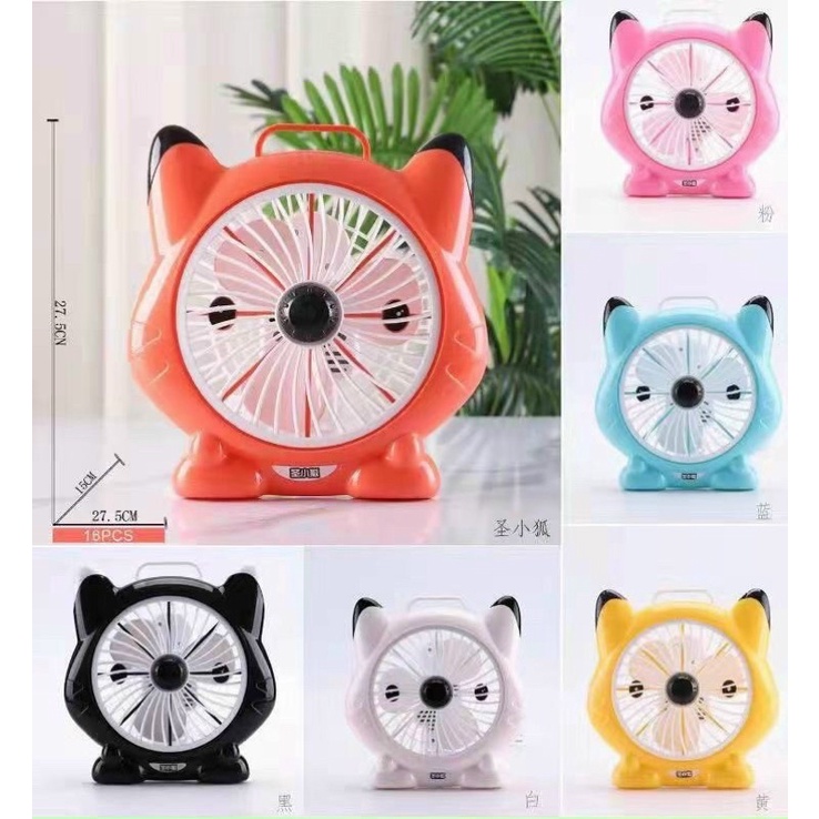 Quạt có dây cắm hình thú, quạt mini để bàn