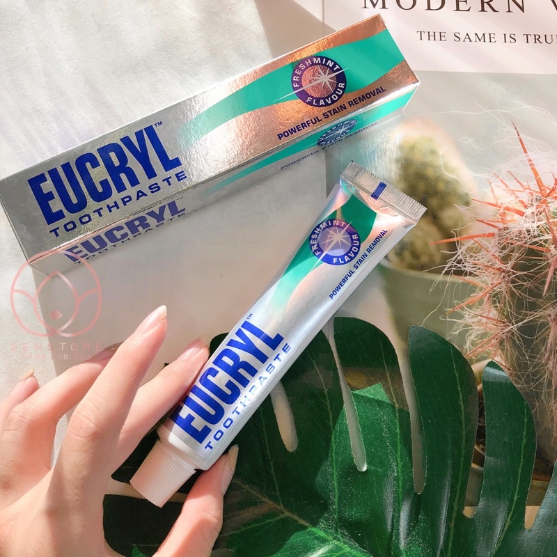 KEM ĐÁNH RĂNG EUCRYL LÀM TRẮNG RĂNG HƯƠNG BẠC HÀ - TOOTH PASTE FRESHMINT - 50G