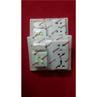 Bảng điện 3 ổ cắm nhựa vinakip Giá Rẻ