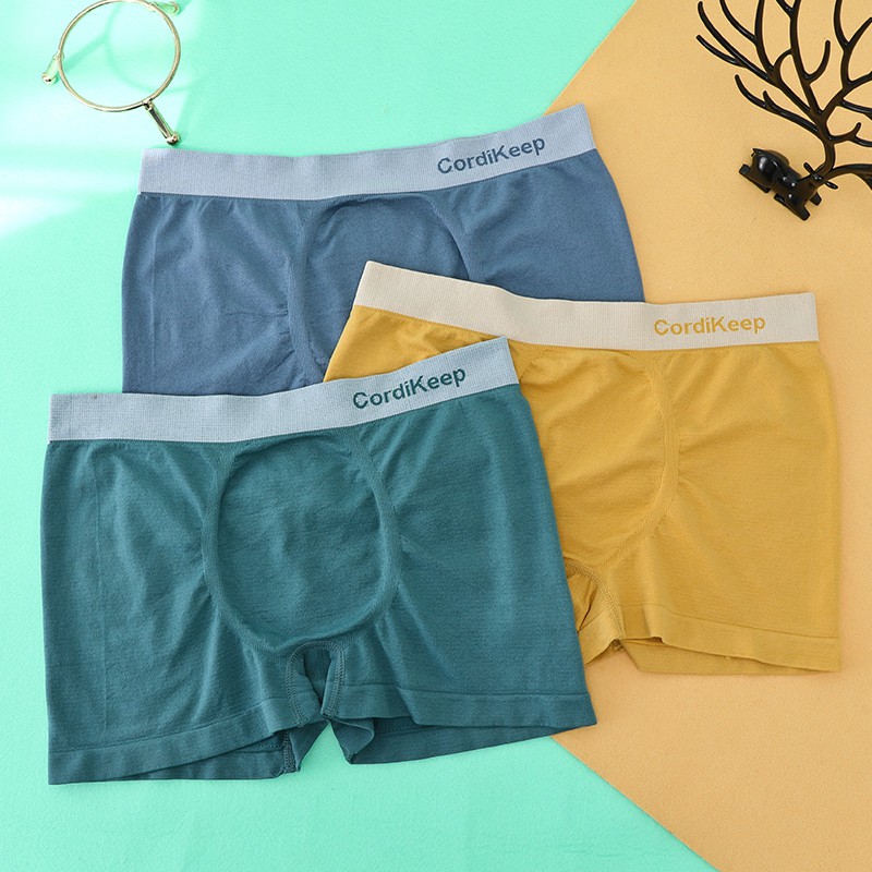 Quần Lót Nam Boxer Co Dãn Tốt, Thoáng Khí, Ba Màu