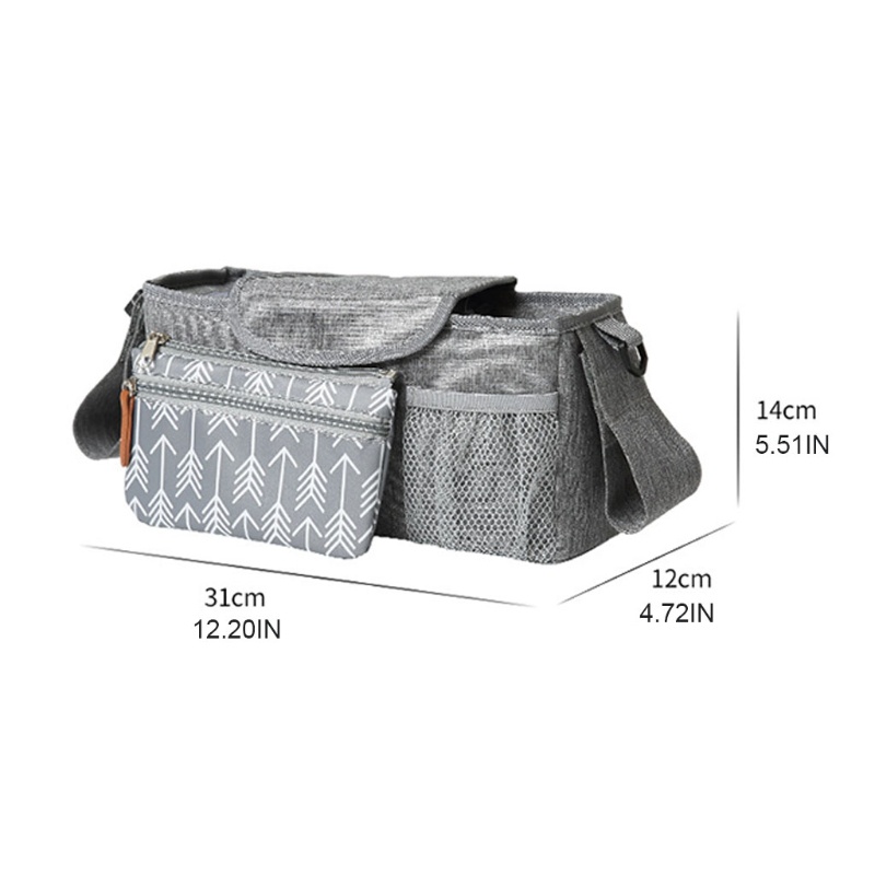 Haha Túi Đựng Đồ Gắn Xe Đẩy Em Bé Thiết Kế Nhỏ Gọn Phù Hợp Với Hầu Hết