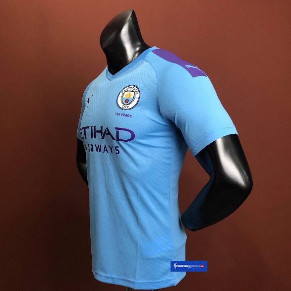 Áo đấu Man City sân nhà 2019-2020 xanh, áo Manchester City xanh sân nhà 2019/2020 - Bản SF (Thái Lan)