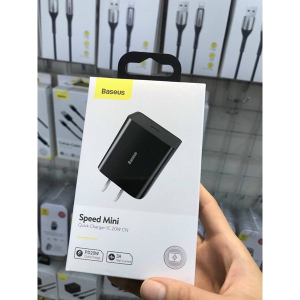 Củ sạc nhanh PD 20W USB Type C Baseus Speed Mini cho iphone ,ipad ,sam sung