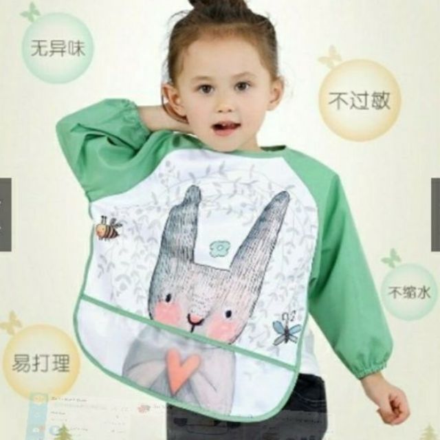 Yếm Áo Ăn Dặm Tiện Lợi Cho Bé Mới Tập Ăn Đến 4 Tuổi (loại đẹp)