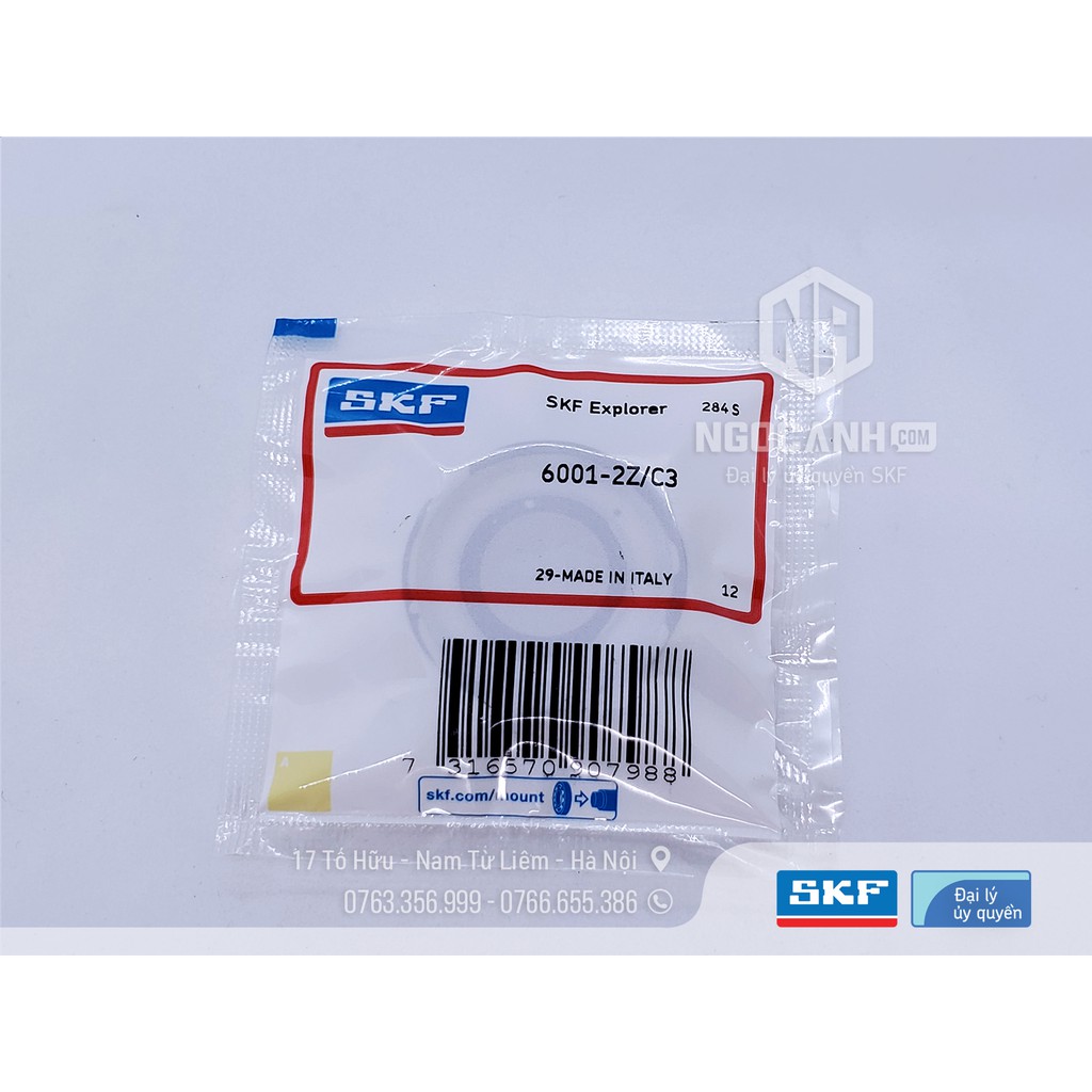 Vòng bi bạc đạn 6001 SKF chính hãng