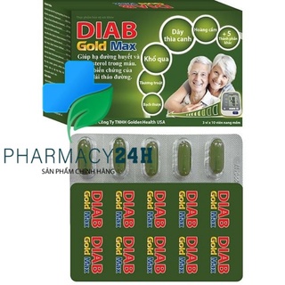 Hộp 30 viên DIAB GOLD MAX Giúp hạ đường huyết và cholesterol trong máu. Giảm biến chứng của bệnh đái tháo đường.