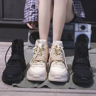 [ SẴN ĐEN S38 - CÓ VIDEO + ẢNH THẬT ] Boots vải dù hot trend mùa thu đông năm nay, hàng quảng châu loại cao cấp