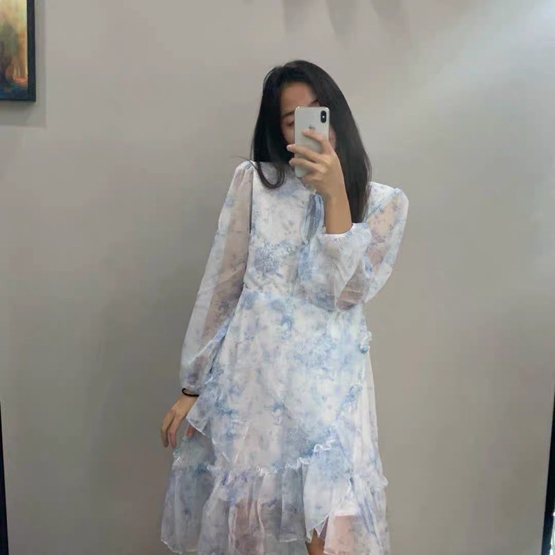 (Đang về)Váy hoa nữ nhẹ nhàng ngọt ngào vải đẹp hot 2021(kèm ảnh thật) | BigBuy360 - bigbuy360.vn