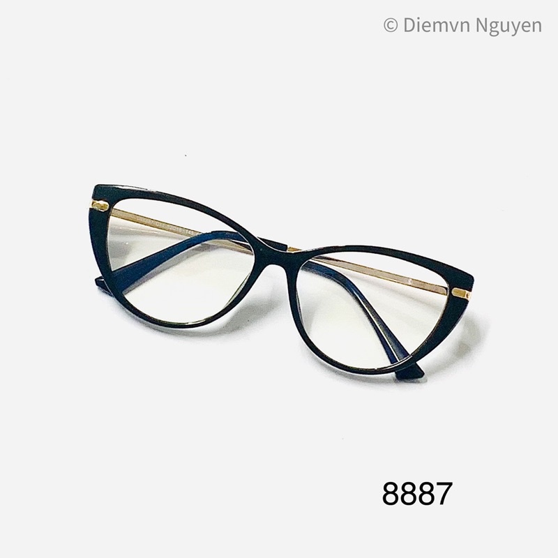 Gọng kính cận mắt mèo 8887, gọng cận cao cấp cho nữ , nhiều màu Form xinh xắn