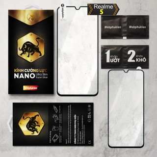 Kính cường lực cho Realme 5 hiệu webphukien
