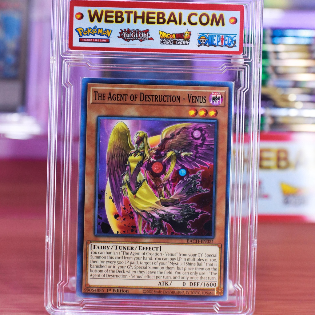 CHÍNH HÃNG Bài Yugioh The Agent of Destruction - Venus - BACH-EN021 - Common 1st Edition