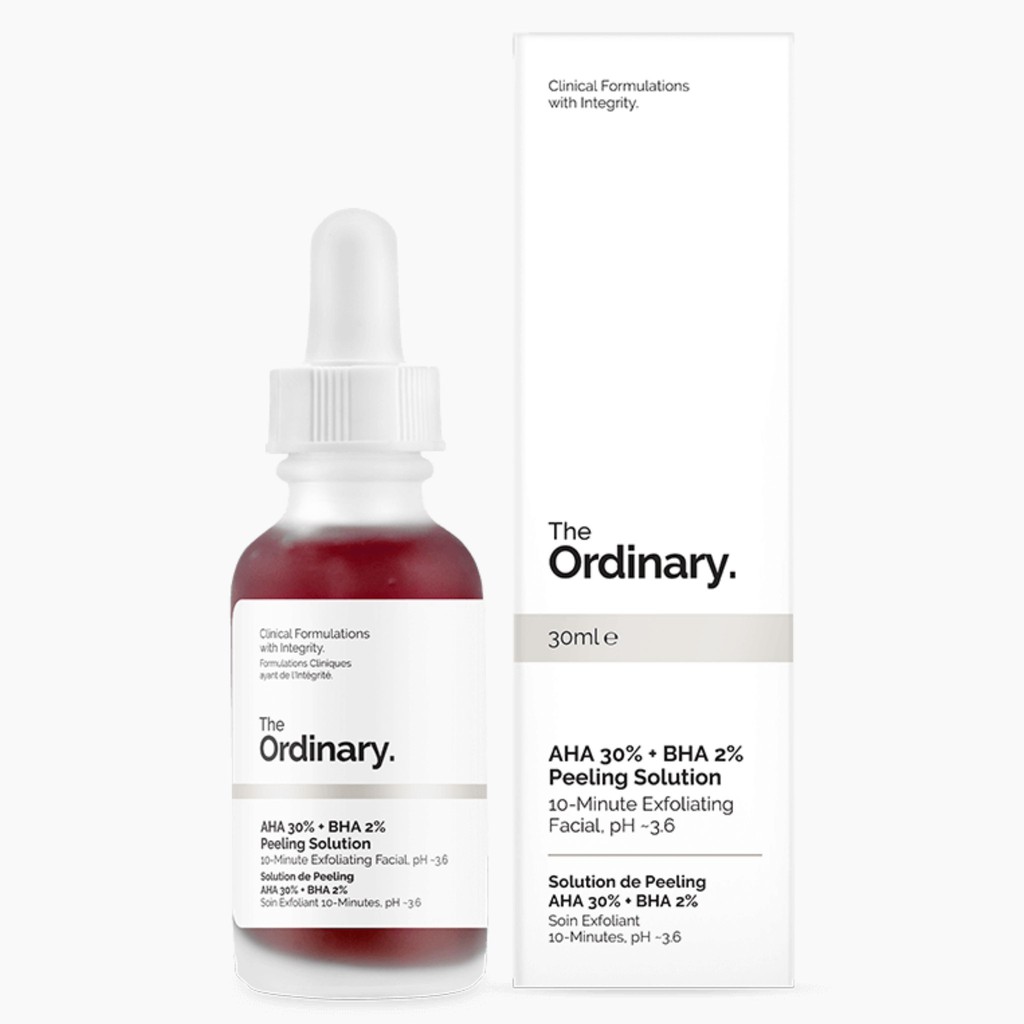 (co video+co bill) Thanh tẩy da AHA 30% + BHA 2% Peeling Solution - The Ordinary