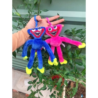 Thú bông huggy wuggy lông xù 20cm - có móc treo