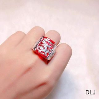 Nhẫn bạc nam rồng ôm ngọc
