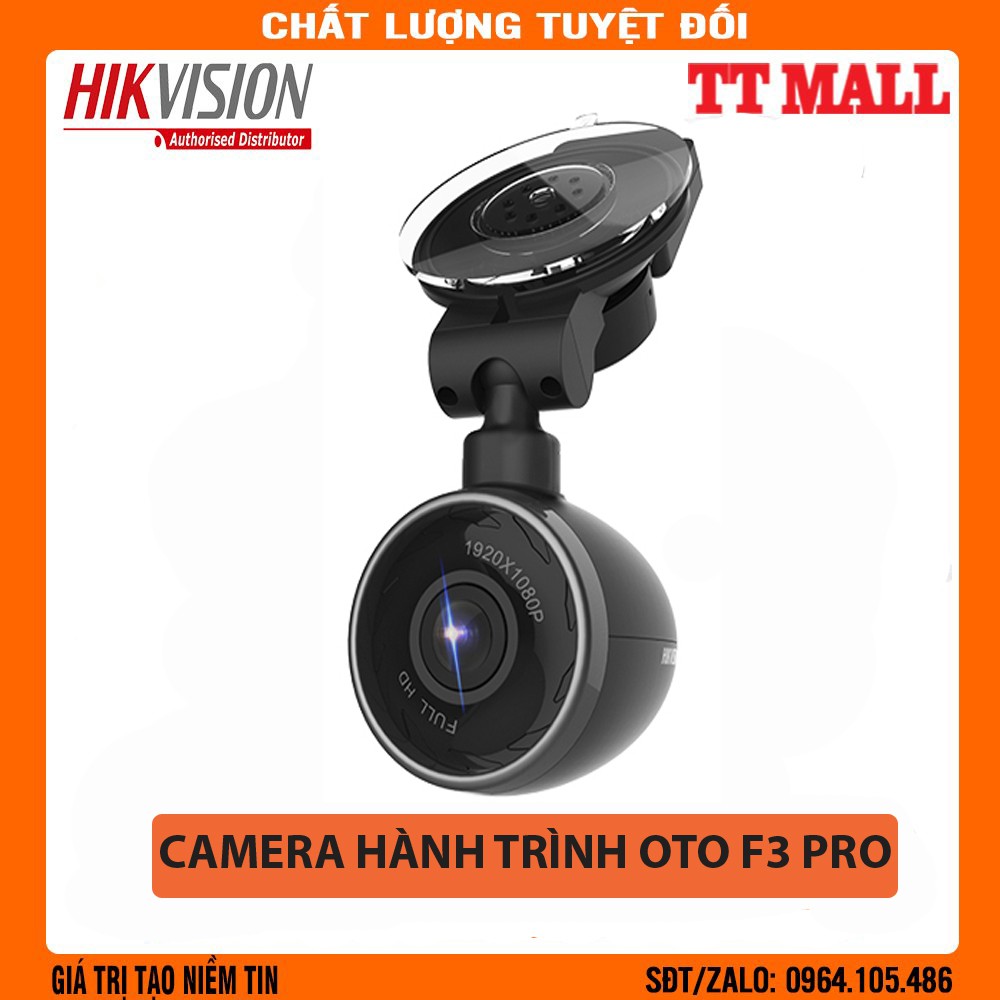 Camera hành trình F3 Pro Hikvision - Tích hợp GPS + cảm biến gia tốc độ