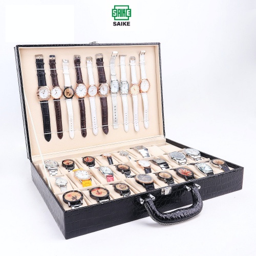 Hộp Đựng Đồng Hồ 36 Chiếc SAIKE S360 Kiểu Dáng Valy Có Khóa