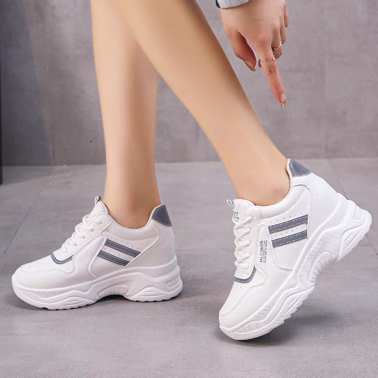 Giày Thể Thao Nữ Độn Đế MEELY Sneaker Ulzzang Tôn Dáng - CKP523
