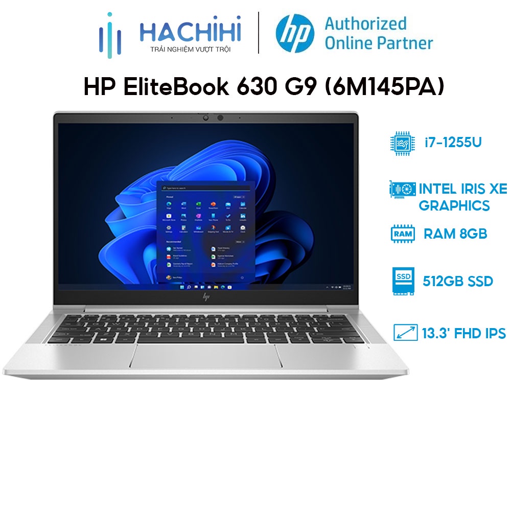 Laptop HP EliteBook 630 G9 6M145PA (i7-1255U | 8GB | 512GB | Intel Iris Xe Graphics | 13.3' FHD | Win 11)