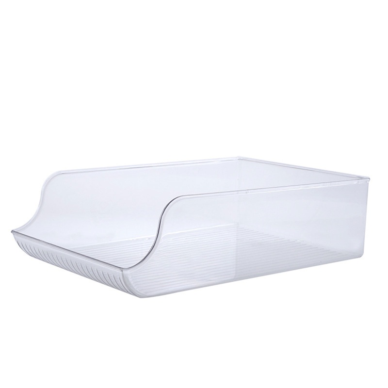 Hộp Đựng Lon Bia / Nước Ngọt Trong Suốt Có Thể Xếp Chồng Lên Nhau Tiện Dụng Cho Gia Đình