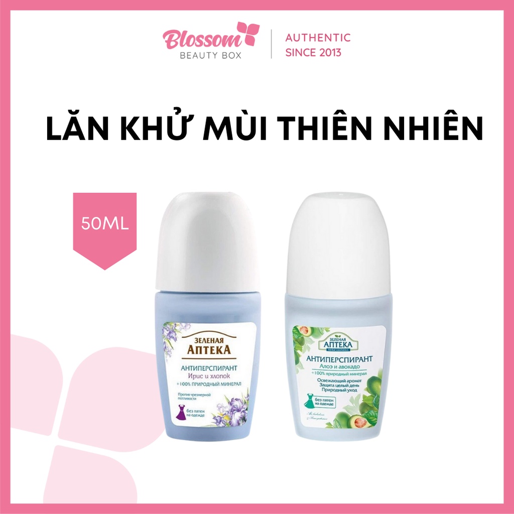 Lăn khử mùi Nước hoa khô APTEKA Green pharmacy - Hiệu thuốc xanh Nga