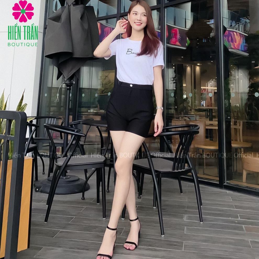 Quần sooc nữ Ruby Fashion lưng cao vải co giãn, phù hợp đi biển, leo núi, dã ngoại New *