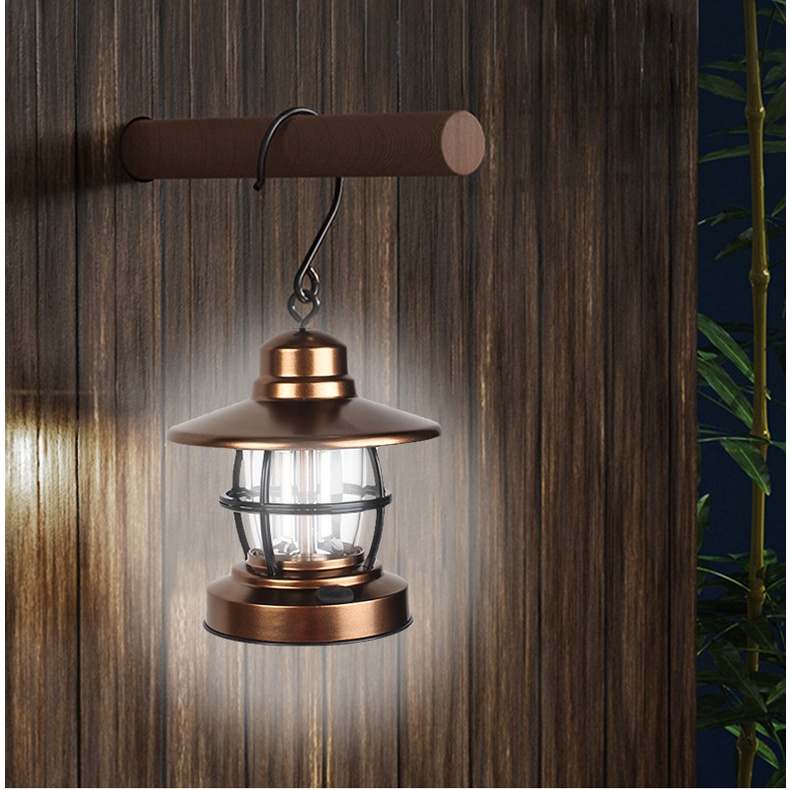Đèn COB Năng Lượng Pin Dạng Móc Treo Tiết Kiệm Năng Lượng Cho Gia Đình/ Tiệc Tùng/ Cắm Trại