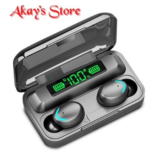 Tai Nghe Bluetooth 5.1 Amoi F9 Akay’s Store Bản Quốc Tế Cao Cấp, Cảm Biến Vân Tay, Kiêm Sạc Dự Phòng, hàng chính hãng.