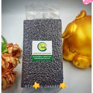 Gạo lứt đen dẻo ĐIỆN BIÊN siêu ngon gói 1kg. (Gao dẻo)