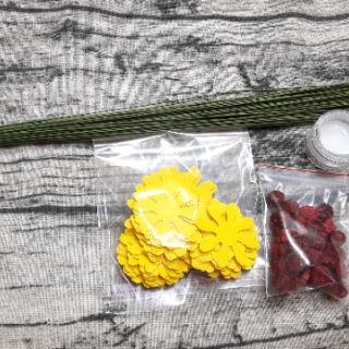 Set 100 bông cúc họa mi 3.5cm