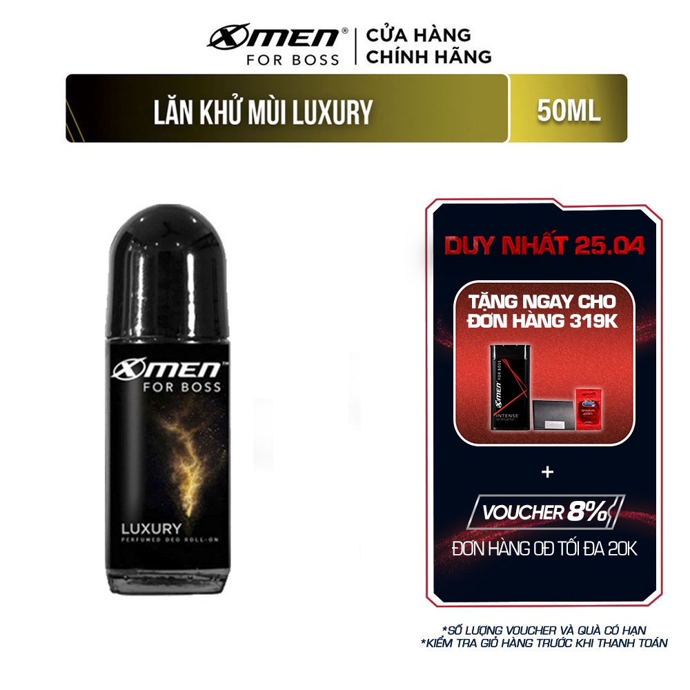 [Mã COSMEN giảm 8% đơn 250K] Lăn khử mùi X-Men for Boss Luxury 50ml