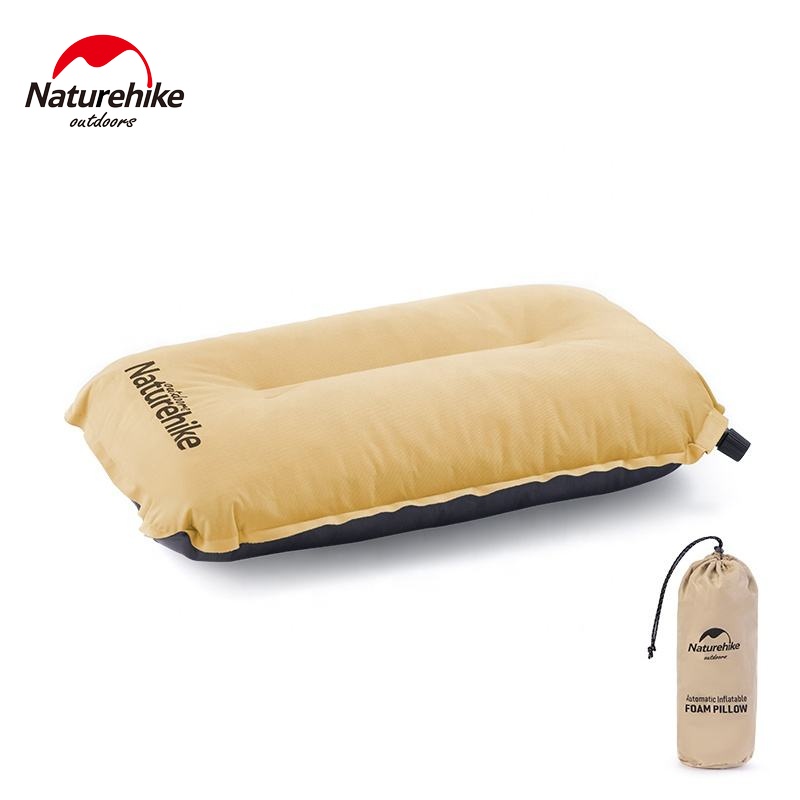 Gối Hơi Tự Bơm Naturehike NH17A001-L Dã Ngoại Xếp Gọn