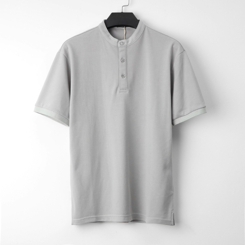 Áo Cổ Trụ Xuất Khẩu , Vải Pique Cotton 100%, Form Slim Cơ Bản Trẻ Trung, bigsize . Ivan BigSize