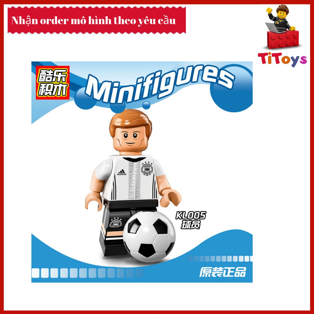 Minifigures các nhân vật đội tuyển bóng đá Đức - Đồ chơi Lắp ghép Xếp hình Non Lego KL9001