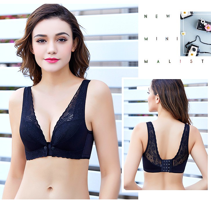 Áo ngực thoải mái có nút gài phía trước size 34-42AB dành cho mẹ chăm sóc bé