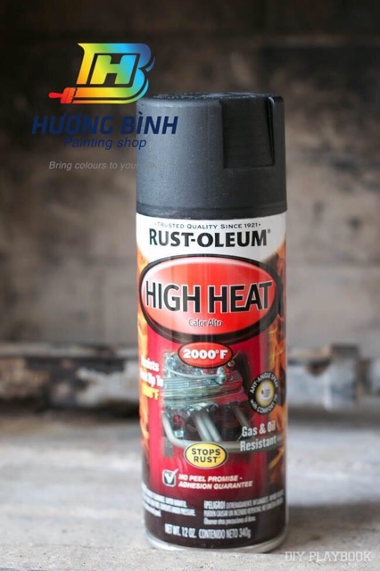 Sơn chịu nhiệt High Heat Auto - Rust Oleum (340g) hàng nhập Mỹ