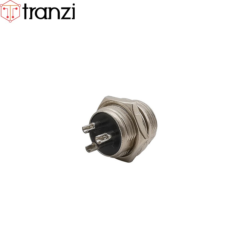 Giắc GX12 3P đực 12mm - túi 5 cái