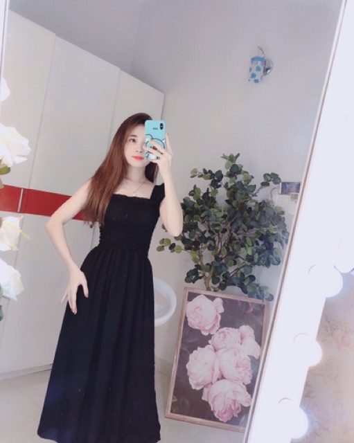 Đầm maxi cánh tiên bo chun (hình thật+video) | BigBuy360 - bigbuy360.vn