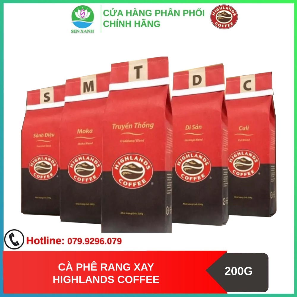 [SenXanh CAFE] Cà phê Rang xay Highlands Coffee 200g