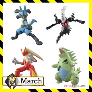 [Mới-có sẵn] Mô hình Shodo Pokemon Lucario - Darkrai - Bashamo (Blaziken) - Banguilas