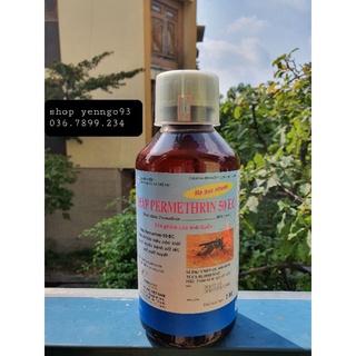 (Hàng chính hãng có chữ dập nổi dưới đáy chai) Thuốc diệt muỗi permethrin 50ec 1000ml - hàng nội