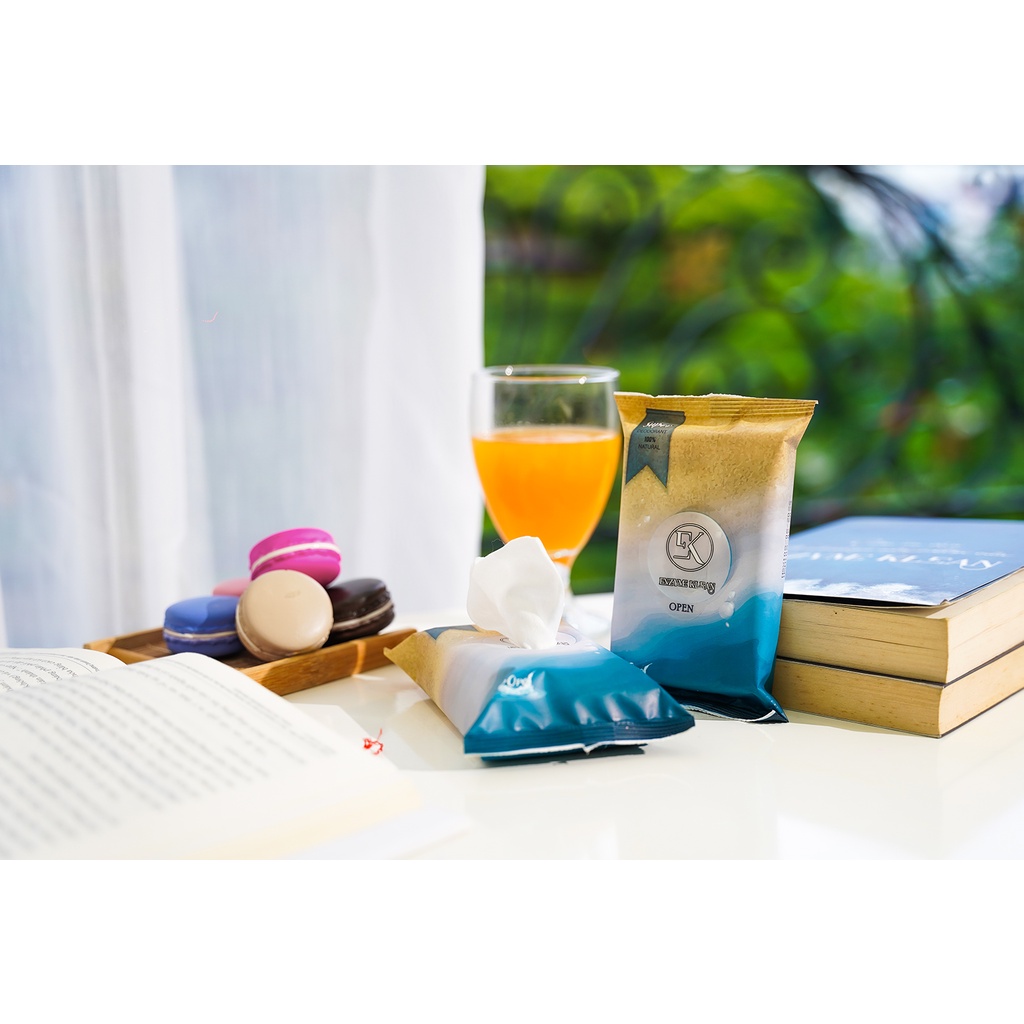 Khăn Giấy Ướt Tẩy Trang Bằng Công Nghệ Sinh Học Tự Nhiên Enzyme Klean - Khăn Ướt EK Adult 5AT01