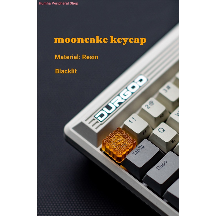 Artisan keycap Hộp Đựng Chìa Khóa Cơ Khí Resin Thủ Công Hình Bánh Trung Thu Đáng Yêu Tùy Chỉnh ESC keycap