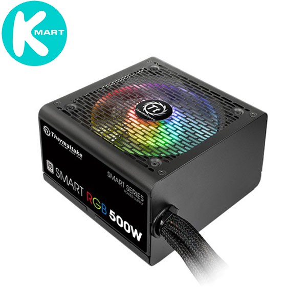 Nguồn máy tính Thermaltake Smart RGB 500W 80 Plus White PS-SPR-0500NHSAWE-1 120mm - Hàng Chính Hãng