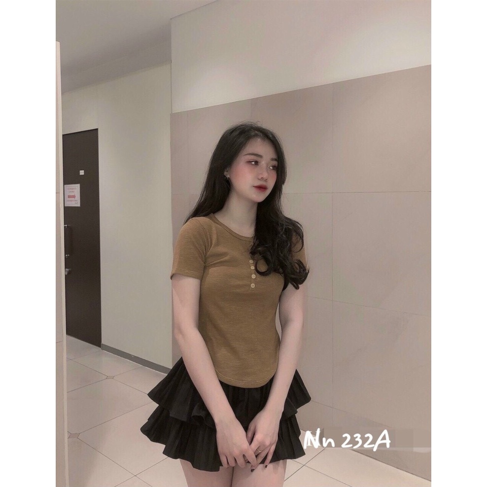 Áo thun cộc tay khuy nhỏ chất đẹp