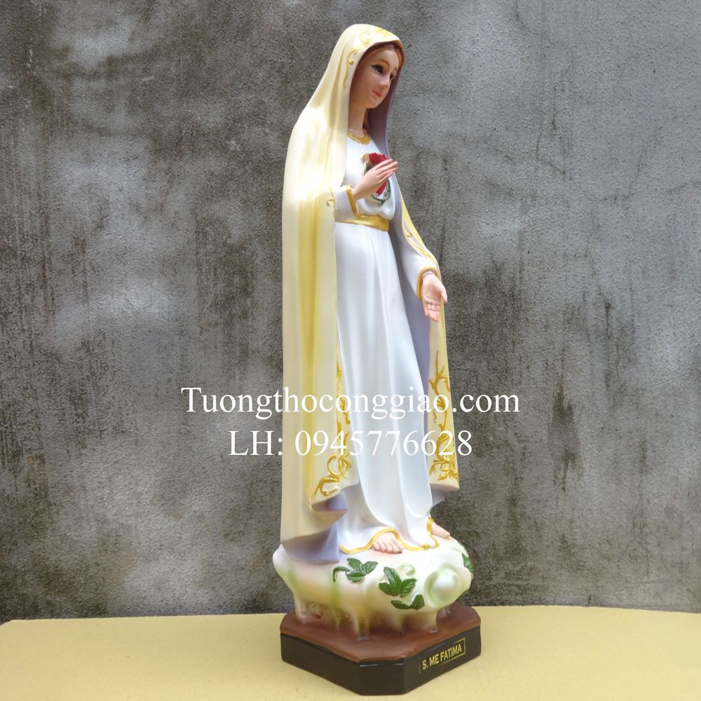 Tượng Đức Mẹ Fatima 50cm Composite