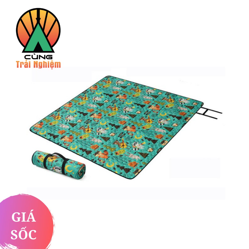 Thảm Trải Du Lịch Cắm Trại Picnic Dã Ngoại Đi Phượt Gấp Gọn Xách Tay Chống Nước NatureHike NH19D024-Z