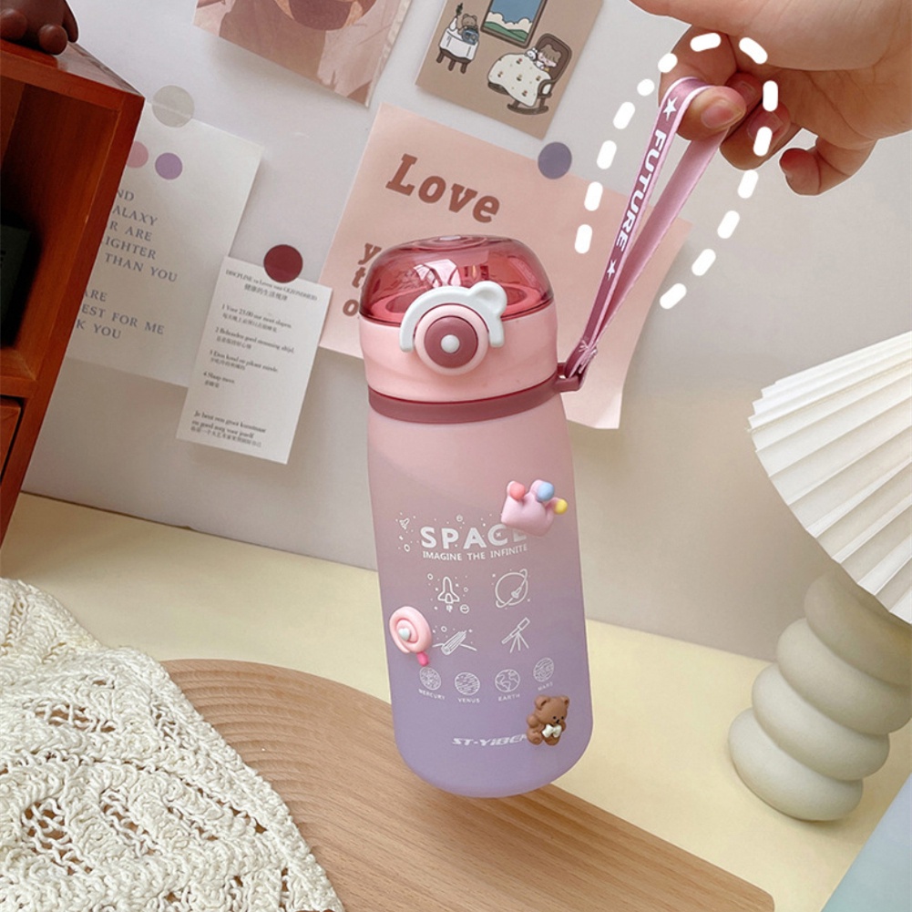 630ml nước cup Frosted Gradient nhựa cao nhiệt độ nhiệt độ cao-Giá Trị Drop-RESISTANT cup mùa hè không gian di động cốc chai nước